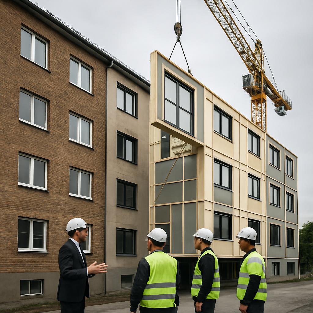 SSR Montageteam auf der Baustelle